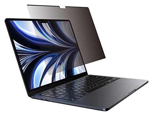 【SwitchEasy】 MacBook Air M4 M3 M2 対応 フィルム のぞき見防止 アンチグレア ブルーライトカット 防指紋 着脱式 のぞき見防止フィルム [ MacBookAir 13.6inch マックブックエアー 13.6インチ 202