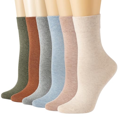 Image of Losa Kute Womens Crew Socks For Women Size 7-9 Women's Cotton Sock