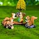 8 Stück Eichhörnchen Deko, Eichhörnchen Figur, Squirrel Cupcake Topper, Squirrel Tortendeko, Deko Eichhörnchen, Für Kinder Geburtstag Baby Dusche