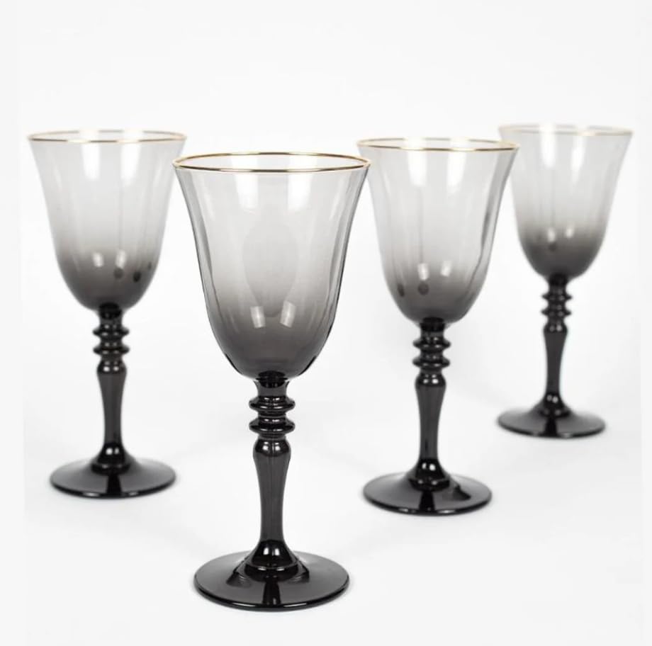 Rakle 4er Set Trinkgläser Mit Fruchtdekor – 510 Ml Pro Glas, Spülmaschinenfest (Handwäsche Empfohlen)