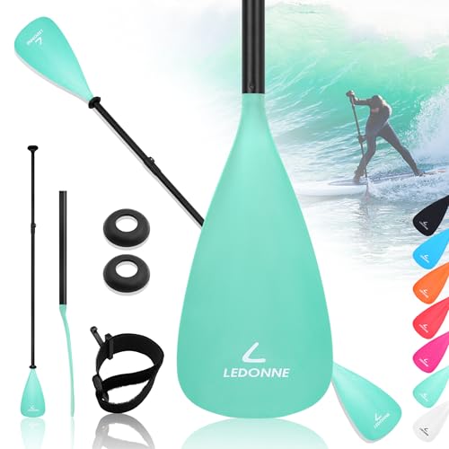 LEDONNE SUP Paddle 4-Piece Adjustable Stand Up Paddle Floating Lightweight Portable Kayak Paddle...