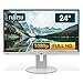 Fujitsu Display P24-9 TE 24 Zoll Business Computer Monitor, Desktop Gaming Monitor, Full HD (VGA - DisplayPort - HDMI - USB-C - Lautsprecher - USB-HUB - VESA), PC Bildschirm, marmorgrau