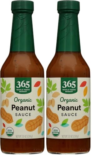 365 by Whole Foods Market, Organic Peanut Sauce, 10 Ounce (Pack of 2)