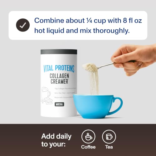 image for Vital Proteins Collagen Peptides Powder - Mocha Coffee Creamer for Hai
