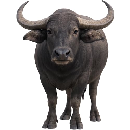 Image of Buffalo 4FT Life Size Cardboard Cutout, 1 PC, Party Decor | Fun Animal Standup for Events, Birthday Parties, Photo Backdrops, Home Decoration, Party Supplies, and Occasion Gifts