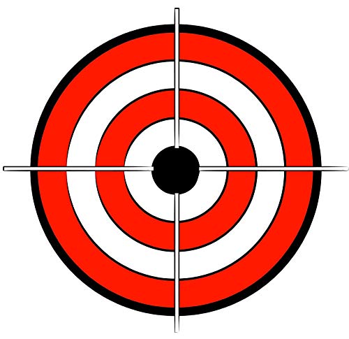 Bullseye Target Crosshairs RED Black White Round Metal 0.75" Lapel Pin Hat Shirt Pin Tie Tack Pinback2