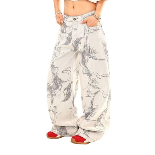 Baggy Jeans Men Washed Graphic Baggy Barrel Jeans Men Design Loose Fit Wide Leg Streetwear for Skater Denim Pants2