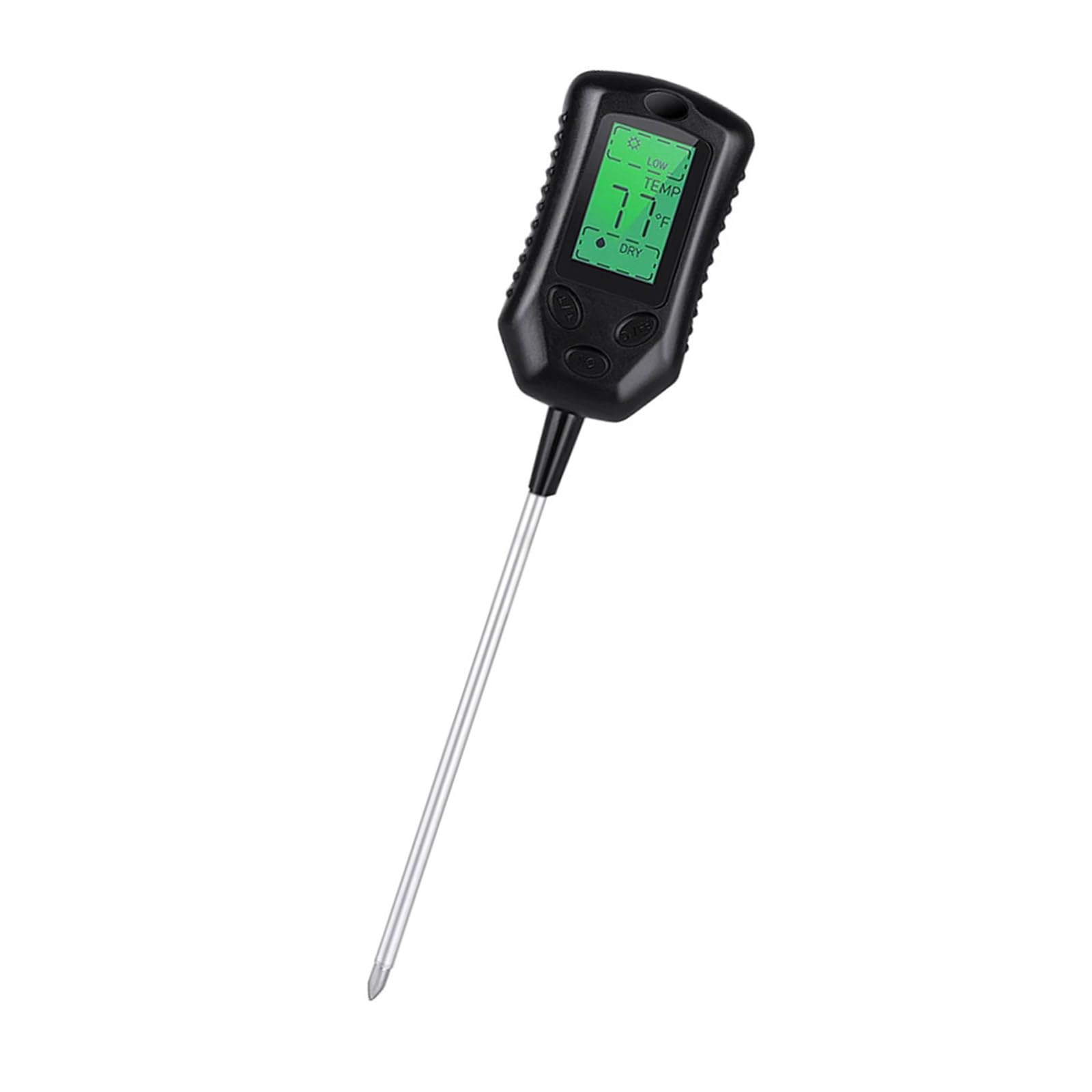Jazuaiao Portable Agriculture Soil Survey Instrument with Light Moistures Temperature for Gardening Horticulture Enthusiasts Light Intensity Monitors