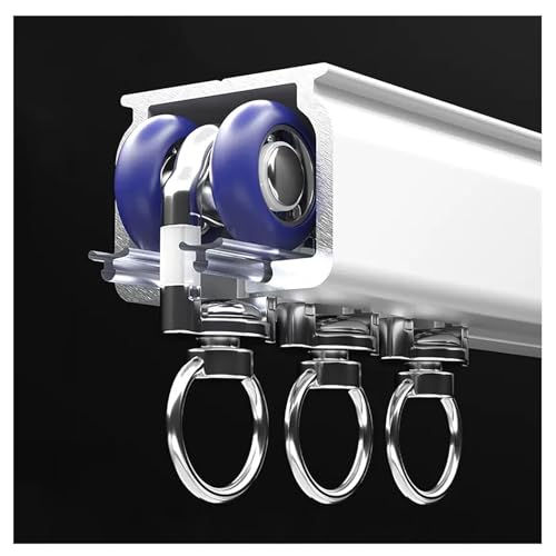 Système tringle rideaux double plafond silencieux en aluminium pour séparation