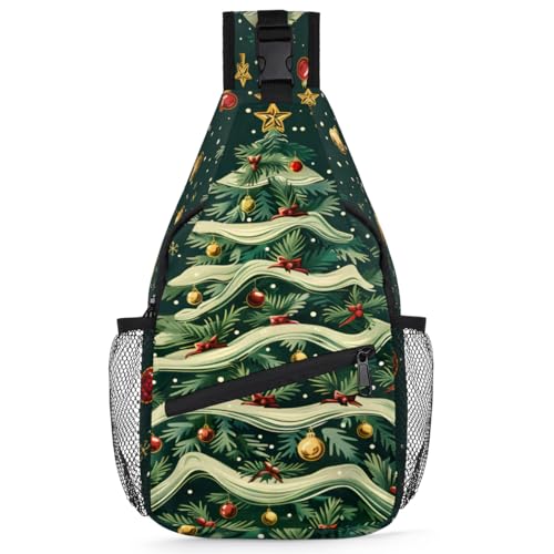 Mochila cruzada estilo sling para senderismo y uso diario miniatura 1