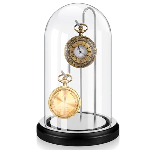 Beeveer 4 x 7 Inch Pocket Watch Glass Display Dome