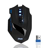 【250-500Hz hoch Ertragsrate】 Ertragsrate bedeutet die Übertragungsgeschwindigkeit der Daten zwischen Maus und Computer.In competitive Spiele,eine höhere Ertragsrate könnte die Leistung der Maus bringen. 250Hz-500Hz Ertragsrate ermöglicht die drahtlose Maus in dem intensiven Spiel ohne Überspringen und einer Verzögerung von Null,welche für Gamer realistischere ist.