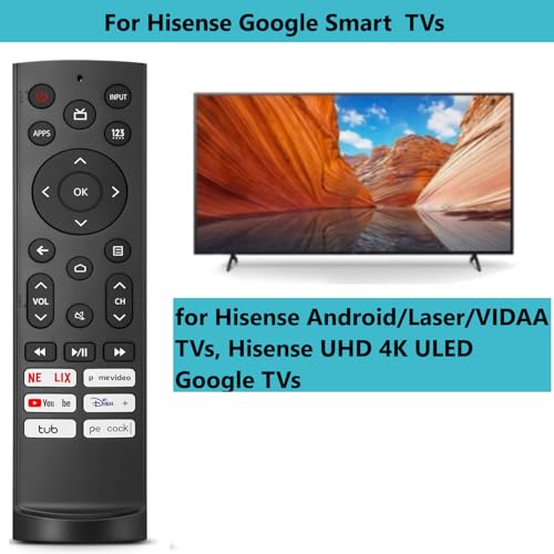 Télécommande Hisense de rechange ERF3A90 pack de 2 pour Google TV ULED - 2