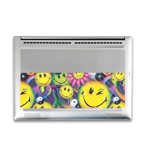 Image of Carbon Fiber Gaming Skin Compatible with HP Envy x360 16 inch (2023) - Peace Smile - Premium 3M Vinyl Protective Wrap Decal Cover - Easy to Apply | Crafted in The USA by MightySkins