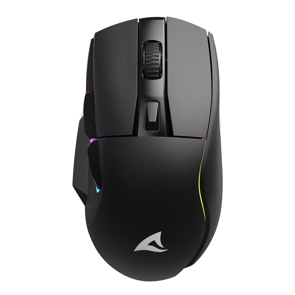 Sharkoon SKILLER SGM50W, Souris Gaming, Bi-Mode, 6.400 DPI, Eclairage RVB, PBT Touches principales