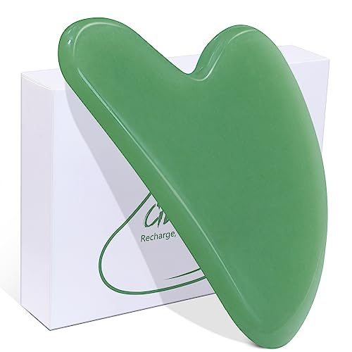 BAIMEI IcyMe Gua Sha Facial Tools Face Massager for Skin Care, Relaxation and Reduce Wrinkles Puffiness Skin Care Tools, Self Care Gift for Men Women - Green