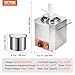 VEVOR Electric Cheese Dispenser with Pump, 2.4L Commercial Hot Fudge Warmer, Plastic Pump Dispenser, 86-230℉ Temp Adjustable Nacho Cheese Sauce Warmer, for Hot Fudge Cheese Caramel