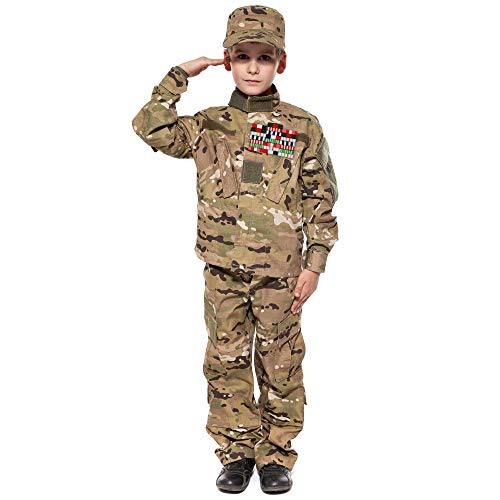 Skeleteen Military Combat Medal Ribbons - Pretend Army War Hero Costume Accessories Ribbon Medals Pins