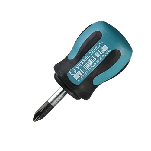 Vessel Megadora 920 +2x25 Stubby JIS Cross Point Screwdriver Vessel Megadora 920 +2x25 Stubby JIS Cross Point Screwdriver