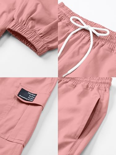 Image of SANGTREE Girls & Womens Drawstring Cargo Jogger Pants,3 Years - Women 3XL