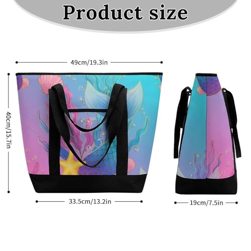 Women's Large Capacity Thermal Tote Bag Stylish Work & Commute Handbag2