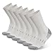 Socken Herren 43-46 39-42 Wandersocken Crew Sportsocken Gepolstert Trekkingsocken Baumwolle Atmungsaktiv Laufsocke Arbeitssocken (DE/NL/SE/PL, Numerisch, 39, 42, Regular, Regular, Weiße 6-Paare)