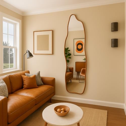 Espelho Corpo Inteiro Grande Modelo Fogo Retrô Orgânico 110x50cm ...