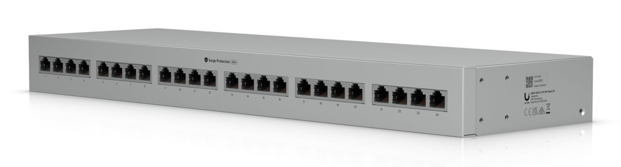 Ubiquiti UACC-ETH-SP-Panel-24 24-portowy 10 Gigabit PoE + Supresor przepięć