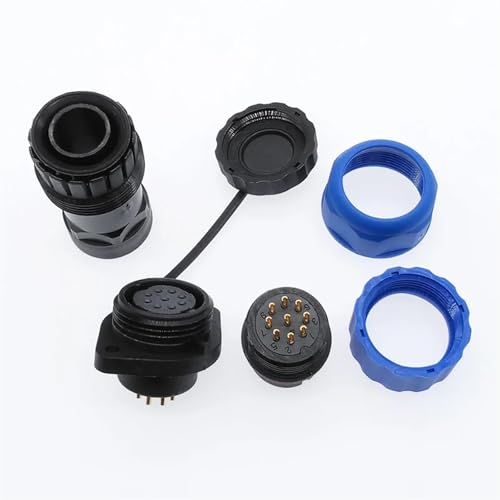Conector SP20 Flange de 10 pines para manguera corrugada de protección 7