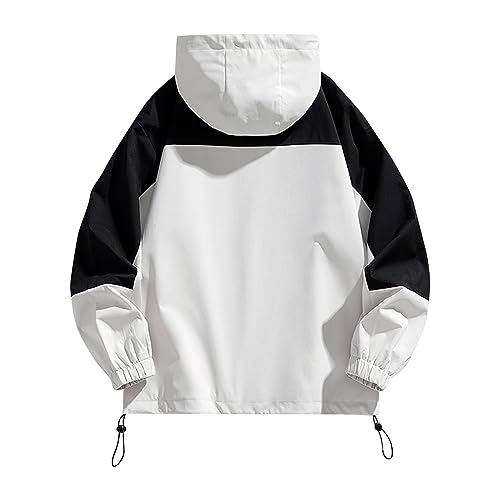 Windbreaker Jackets For Men Long Sleeve Spring Fall Casual Zipper Jackets With Hood Mountain Outdoor Sport, M-4XL3