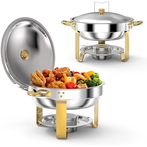 ITEFDTUTNE Round Chafing Dishes Set Cover