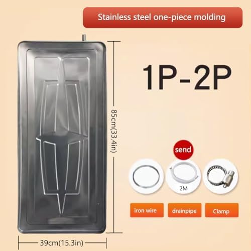 Durable Stainless Steel AC Drip Pan, Thickened Design for Window Air Conditioners, Prevents Water Leakage, Universal Fit, Essential HVAC Accessory for Home Comfort