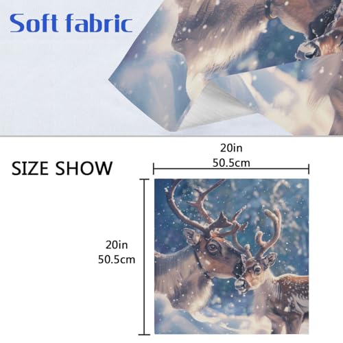 Servilletas de Tela Winter Caribou Multicolor x6 miniatura 6