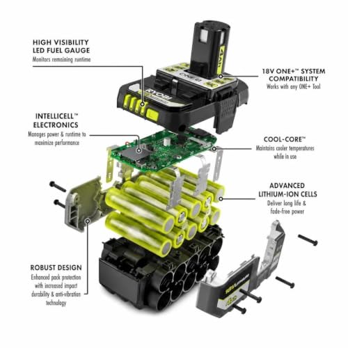 Image of TTI Ryobi PBP004 ONE+ High Performance 18 Volts Lithium-Ion 4.0 Ah Battery