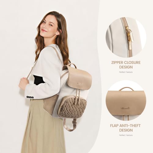Image of LOVEVOOK Mini Backpack for Women, Zipper Closure Small Backpack Purse for Travel, Work Backpack Daypack With Anti-theft Pocket Mini Bag for College Shopping