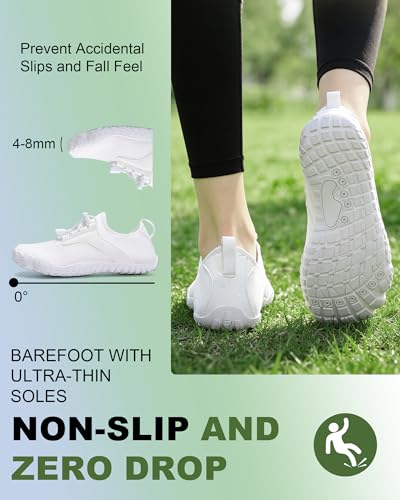 Image of Barefoot Water Shoes for Men Women 2026 Quick Dry Athletic Shoes Non-Slip Wide Toe Aqua Footwear Beach Swim Hiking Kayaking Yoga Outdoor Sport