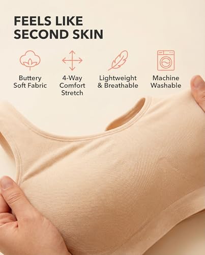 Image of SHAPERMINT Wireless Bras for Women No Underwire - Small to Plus Size Bralettes with Support and Natural Lift
