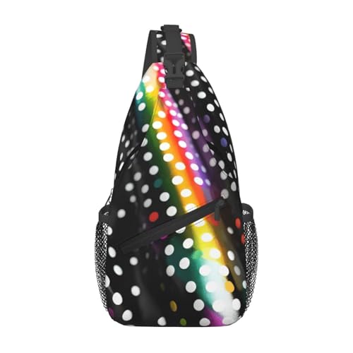 Mochila cruzada deportiva unisex 2L negra