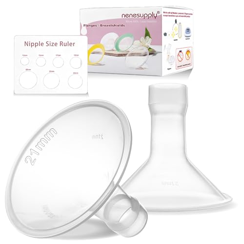 Image of Nenesupply 21mm Flange Compatible with Medela Breast Pump Parts Replace 21mm Flange for Medela Accessories Compatible with Pump in Style Parts Symphony Swing Harmony Pump Work with Personalfit Flex
