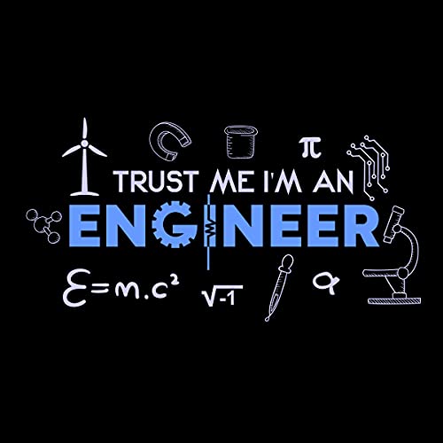 Image of Men's Regular Fit I Am Engineer Cotton Printed V Neck Full Sleeves Black & White T Shirt. Trending, Trendy,Pootlu, College Tshirts