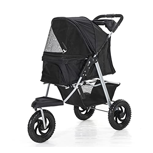 JIQHOHX 3 Wheel Dog Stroller