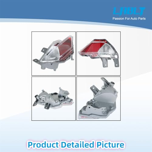 Image of LABLT Right Side Rear Bumper Reflector Light Stop Lamp Replacement for RAV4 2016 2017 2018 814800R040 TO2883107 814900R040 TO2882107