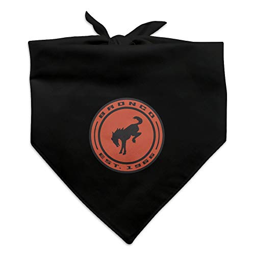 GRAPHICS & MORE Bronco Round Badge Distressed Dog Pet Bandana
