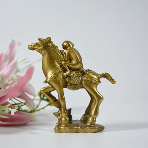 Estatua de Mono Feng Shui Montando Caballo en Bronce miniatura 6