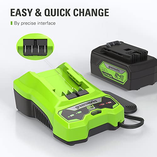Image of Greenworks 24V Battery Charger (Genuine Greenworks Charger)