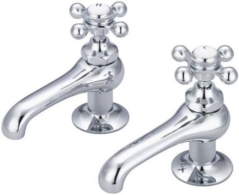 Water Creation F1-0003-01-AL Vintage Classic Basin Cocks Lavatory Faucet by Water Creation