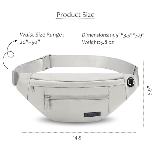 Image of Crossbody Fanny Pack Trendy Belt Bag for Women Men 4-Zipper Pockets Gifts for Enjoy Sports Yoga Festival Workout Running Casual Wallets Waist Pack Travel Bag Carrying All Phones
