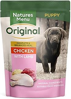 Natures Menu Chicken Lamb & Rice Puppy Food Pouches (8x300G)