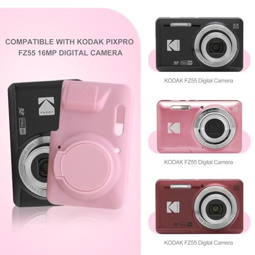 Funda para cámara Kodak PIXPRO FZ55 con cubierta de silicona y estuche rígido miniatura 3