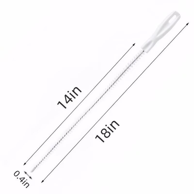 Image of 2 Pack Sink Snake Drain Clog Remover Tool Kit with 1 Pairs of Gloves - Hair Clog Remover for Sink, Shower, Kitchen, and Tub, White